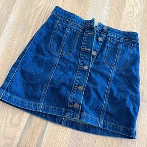 Topshop denim skirt